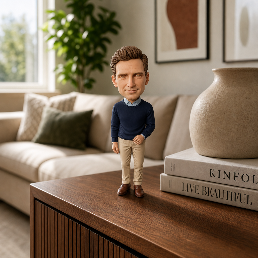 Personalisierte 3D-Figur aus Foto, mehrfarbig gestaltet